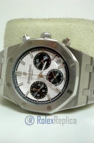 audemars piguet replica chrono royal oak leo messi acciaio white dial panda imitazione copia