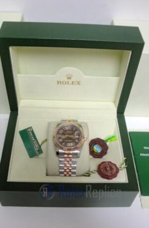 rolex replica datejust acciaio rose gold brown dial jubilèè orologio imitazione