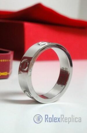 Cartier replica gioiello anello love white gold