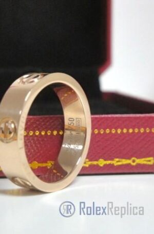 Cartier replica gioiello anello love rose gold