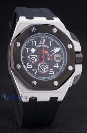 audemars piguet replica chrono offshore acciaio alinghi team black strip rubber imitazione copia