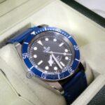 tudor replica black bay blue cinturino pelle orologio replica - immagine 5