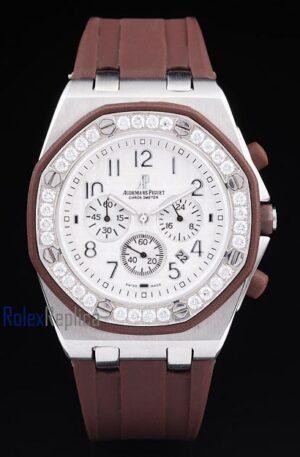 audemars piguet replica chrono offshore acciaio alinghi team lady strip rubber imitazione copia