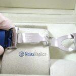 tudor replica black bay blue cinturino pelle orologio replica - immagine 11