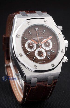 audemars piguet replica chrono offshore city of sails brown dial strip leather imitazione copia