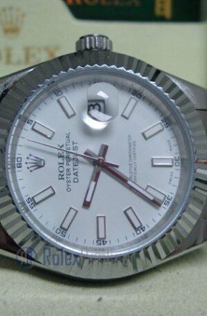 rolex replica datejust acciaio oyster white dial orologio imitazione