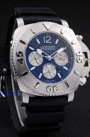 Panerai replica luminor marina 1000 chrono strip rubber imitazione copia