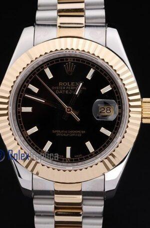 rolex replica datejust acciaio oro black barrette orologio imitazione