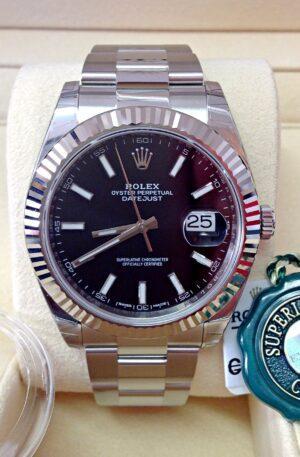 Rolex replica Datejust 41mm 126334 Black Dial oyster steel 3235 clone movement