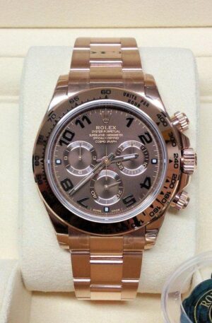 Rolex replica Daytona 116505 Rose Gold Chocolate Dial orologio replica