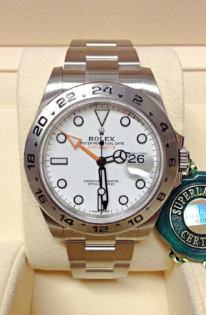 Rolex replica Explorer II 216570 42mm white dial