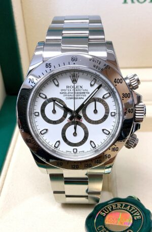 ROLEX REPLICA DAYTONA 116520 WHITE DIAL CLONE MOVEMENT 4130