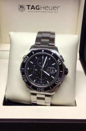Tag-Heuer replica Aquaracer acciaio black dial Chronograph CAK2110 orologio copia