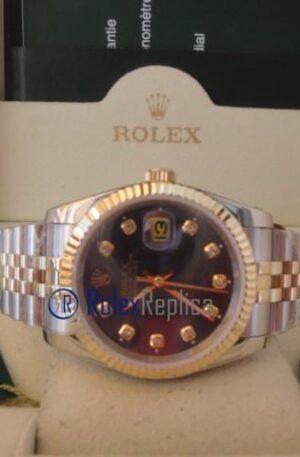 rolex replica datejust acciaio oro blu brillantini orologio imitazione