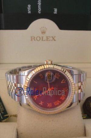 rolex replica datejust acciaio oro blu roman orologio imitazione