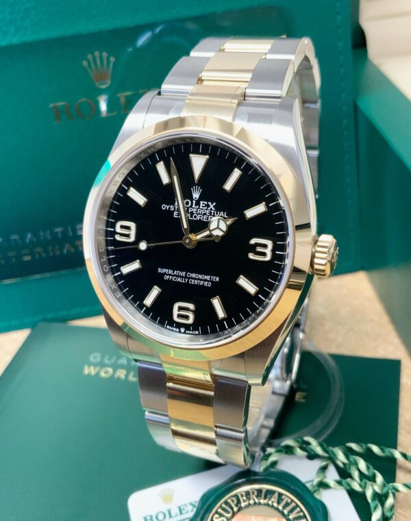 Rolex replica Explorer I 36mm 124273 acciaio oro - immagine 5