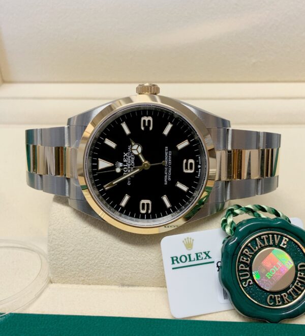 Rolex replica Explorer I 36mm 124273 acciaio oro - immagine 2